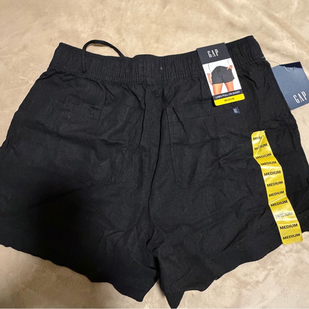 GAP Women's Black Linen Shorts
